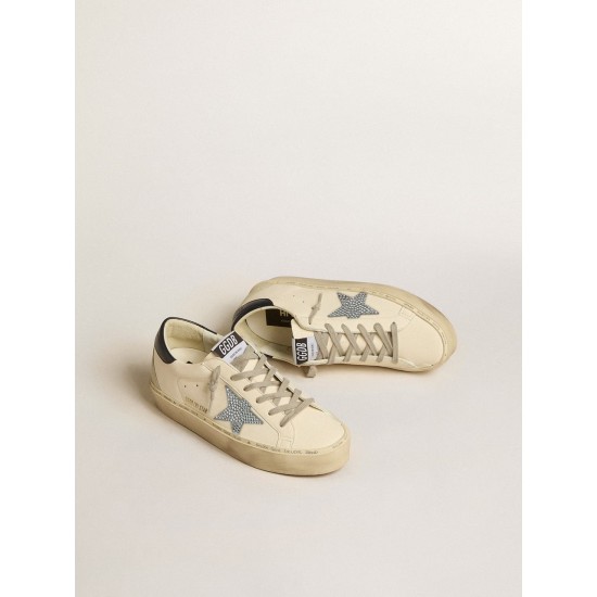 Hi Star in nappa with Swarovski crystal star and dark blue leather heel tab Hi Star in nappa with Swarovski crystal star and dark blue leather heel tab