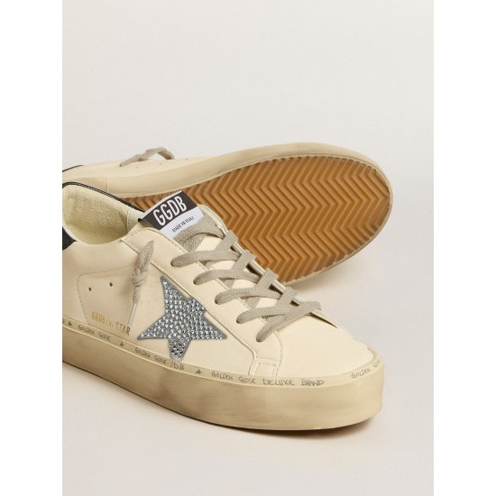 Hi Star in nappa with Swarovski crystal star and dark blue leather heel tab Hi Star in nappa with Swarovski crystal star and dark blue leather heel tab