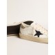 Women's Hi Star with blue glitter star and platinum glitter heel tab Women's Hi Star with blue glitter star and platinum glitter heel tab