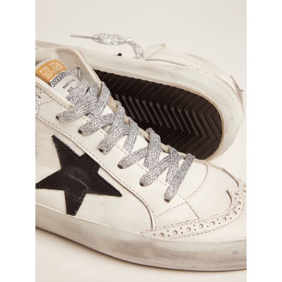 Women's Mid Star with laminated heel tab and glitter laces Women's Mid Star with laminated heel tab and glitter laces