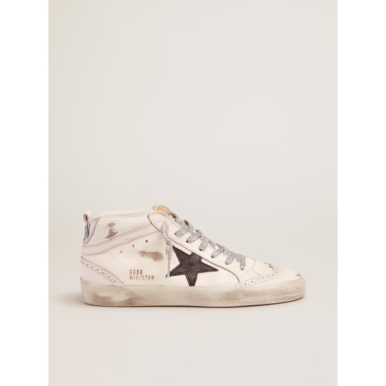 Women's Mid Star with laminated heel tab and glitter laces Women's Mid Star with laminated heel tab and glitter laces