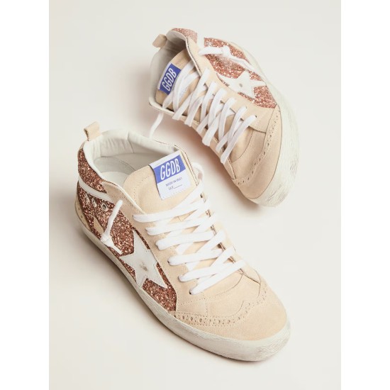 Women's Mid Star with gold glitter Women's Mid Star with gold glitter