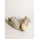 Women's Mid Star LTD in cream-colored mesh with silver star Women's Mid Star LTD in cream-colored mesh with silver star
