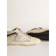 Women's Mid Star LTD in cream-colored mesh with silver star Women's Mid Star LTD in cream-colored mesh with silver star