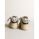 Women's Mid Star LTD in cream-colored mesh with silver star Women's Mid Star LTD in cream-colored mesh with silver star