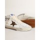 Women's Mid Star LTD in white nylon with leopard print pony skin star Women's Mid Star LTD in white nylon with leopard print pony skin star