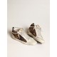 Women's Mid Star in leopard print pony skin with black star Women's Mid Star in leopard print pony skin with black star