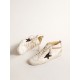 Mid Star LTD in nappa with glitter star and nude leather flash Mid Star LTD in nappa with glitter star and nude leather flash