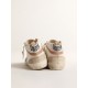 Mid Star LTD in nappa with glitter star and nude leather flash Mid Star LTD in nappa with glitter star and nude leather flash