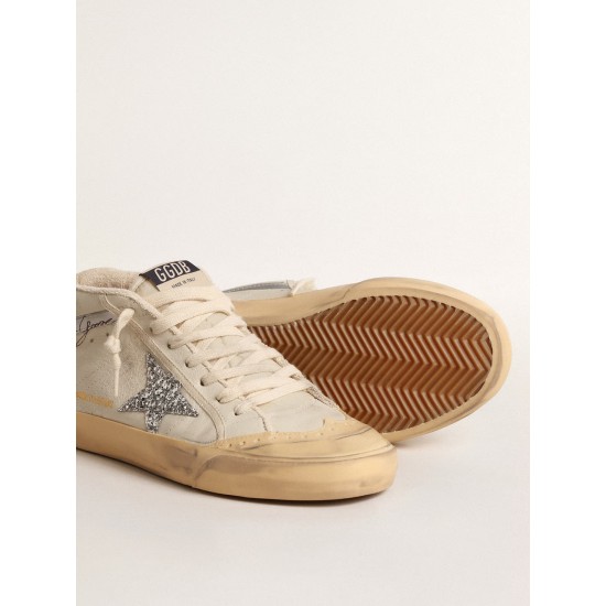 Mid Star LTD with glitter star and metallic leather flash Mid Star LTD with glitter star and metallic leather flash