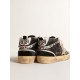 Mid Star LTD in nappa leather with suede star and studded flash Mid Star LTD in nappa leather with suede star and studded flash