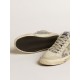 Mid Star in silver glitter with ice-gray suede star and flash Mid Star in silver glitter with ice-gray suede star and flash