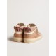 Women's Mid Star LTD in pink suede with pink lizard-print leather star Women's Mid Star LTD in pink suede with pink lizard-print leather star