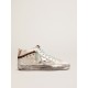 Women's Mid Star with silver star and flash in leopard print pony skin Women's Mid Star with silver star and flash in leopard print pony skin
