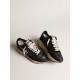 Women's Running Sole in black nappa and suede Women's Running Sole in black nappa and suede