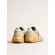 Women’s Running Sole in ice gray with studded suede star Women’s Running Sole in ice gray with studded suede star