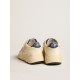 Running Sole in nappa leather with pink leather star and blue leather heel tab Running Sole in nappa leather with pink leather star and blue leather heel tab