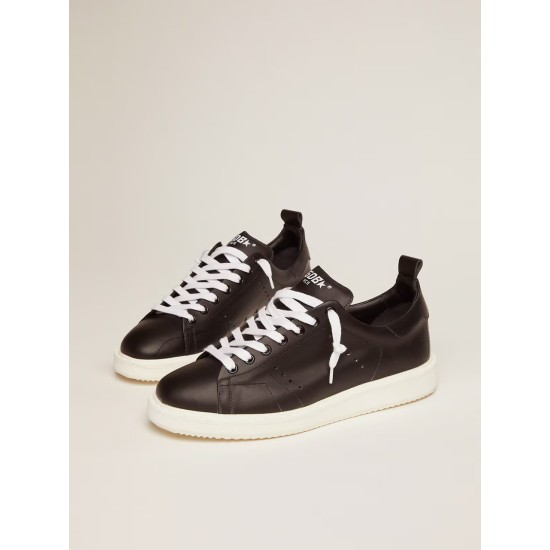 Starter sneakers in total black leather Starter sneakers in total black leather