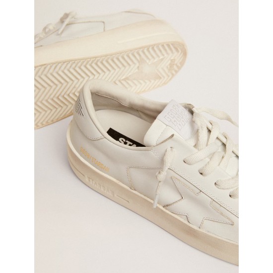 Women's Stardan in total white leather Women's Stardan in total white leather