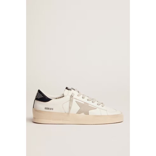 Women’s Stardan with ice-gray suede star and blue heel tab Women’s Stardan with ice-gray suede star and blue heel tab