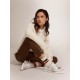 Stardan sneakers in white leather with lived-in treatment Stardan sneakers in white leather with lived-in treatment