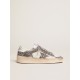 Women's Stardan in white leather and glitter Women's Stardan in white leather and glitter
