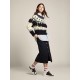 Women's Stardan in white and black leather Women's Stardan in white and black leather