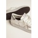 Stardan sneakers with silver metallic leather star and heel tab Stardan sneakers with silver metallic leather star and heel tab