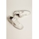 Stardan sneakers with silver metallic leather star and heel tab Stardan sneakers with silver metallic leather star and heel tab