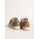 Women’s Stardan LTD in gray leather with a pink leather star and heel tab Women’s Stardan LTD in gray leather with a pink leather star and heel tab