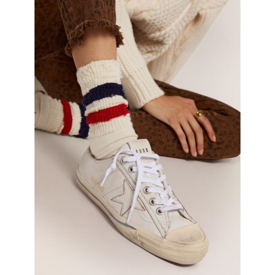 Women's V-Star in vintage effect leather Women's V-Star in vintage effect leather