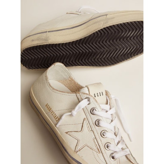 Women's V-Star in vintage effect leather Women's V-Star in vintage effect leather