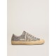 Women's V-Star LTD in silver glitter with ice-gray suede star Women's V-Star LTD in silver glitter with ice-gray suede star