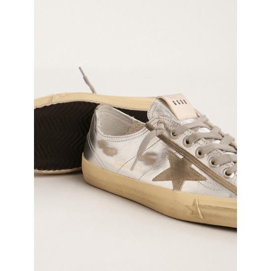 Women's V-Star LTD in silver laminated leather Women's V-Star LTD in silver laminated leather