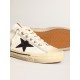 V-Star in white nappa leather with a black glitter star V-Star in white nappa leather with a black glitter star