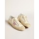 V-Star in beige nappa leather with old-rose suede star V-Star in beige nappa leather with old-rose suede star