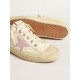 V-Star in beige nappa leather with old-rose suede star V-Star in beige nappa leather with old-rose suede star