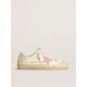 V-Star in beige nappa leather with old-rose suede star V-Star in beige nappa leather with old-rose suede star