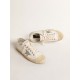 V-Star in white leather with a platinum glitter star V-Star in white leather with a platinum glitter star