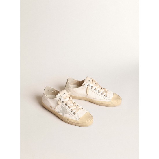 V-Star in nappa leather with ice-gray suede star and heel tab V-Star in nappa leather with ice-gray suede star and heel tab