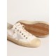 V-Star in nappa leather with ice-gray suede star and heel tab V-Star in nappa leather with ice-gray suede star and heel tab