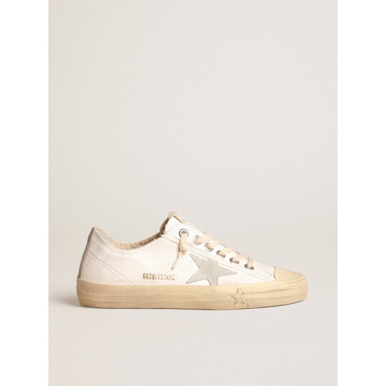 V-Star in nappa leather with ice-gray suede star and heel tab V-Star in nappa leather with ice-gray suede star and heel tab