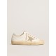 White bio-based V-Star with dove-gray leather star White bio-based V-Star with dove-gray leather star