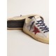 Women's V-Star LTD in silver metallic suede with red suede star Women's V-Star LTD in silver metallic suede with red suede star