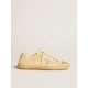 Women's V-Star in canvas with all-over pearls and raffia Women's V-Star in canvas with all-over pearls and raffia
