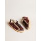 Women’s Super-Star Penstar LAB in burgundy suede with perforated star Women’s Super-Star Penstar LAB in burgundy suede with perforated star