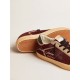 Women’s Super-Star Penstar LAB in burgundy suede with perforated star Women’s Super-Star Penstar LAB in burgundy suede with perforated star