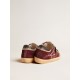 Women’s Super-Star Penstar LAB in burgundy suede with perforated star Women’s Super-Star Penstar LAB in burgundy suede with perforated star