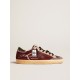 Women’s Super-Star Penstar LAB in burgundy suede with perforated star Women’s Super-Star Penstar LAB in burgundy suede with perforated star