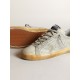Women’s Super-Star in aged white nubuck with Swarovski crystals Women’s Super-Star in aged white nubuck with Swarovski crystals
